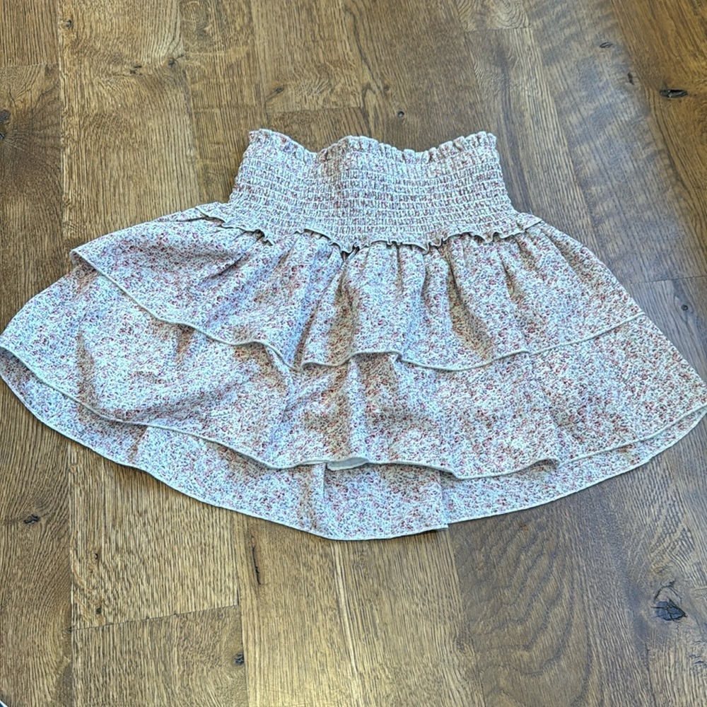 Katie J NYC Girls Juniors Skirt Pink and White Size Large